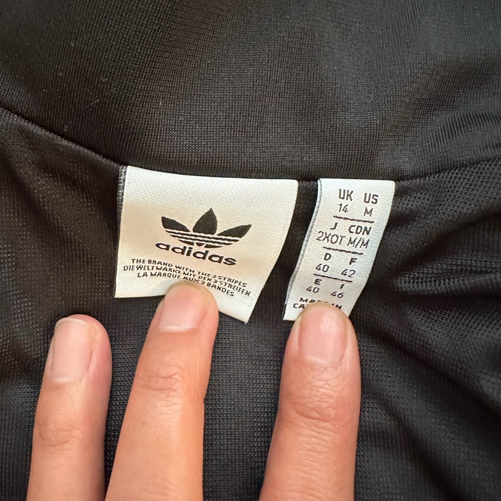adidas Black Floral Zip Track Jacket with Multicolor Blooms - Picture 4 of 4
